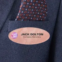 Custom Logo or Photo Employee Job Title & Name Tag