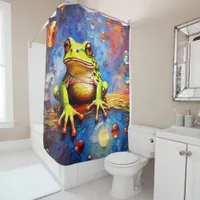 Costa Rican Poison Dart Frog Shower Curtains