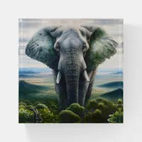 Cute Elephant Close up Paperweight
