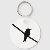 Hummingbird Silhouette Keychain