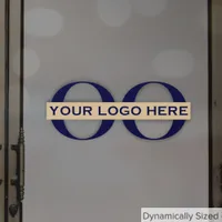 Simple Custom Logo Window Cling