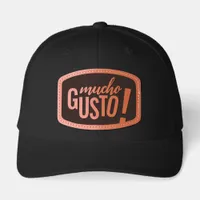 Mucho Gusto! Pleased to Meet You Leather Patch Hat