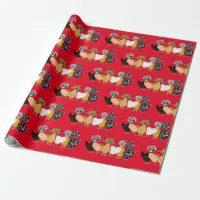 Funny Chickens and Polish Chickens Wrapping Paper