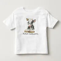 Future Bookworm Cow Reading Baby  Toddler T-shirt