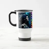 Breathe and Release | Beautiful Ethereal Woman Travel Mug