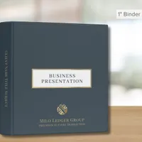 Modern Stylish Logo Business Presentation 3 Ring Binder