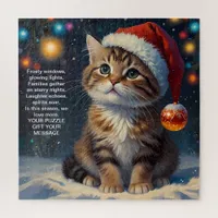 Christmas Message Joy Jigsaw Puzzle