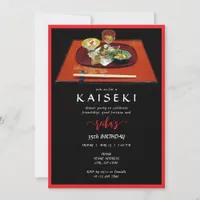 Kaiseki Japanese Private Chef Script Birthday Invitation