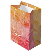 Trendy Modern Elegant Chic Marble Medium Gift Bag