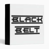 Bold Black Belt Martial Arts 3 Ring Binder