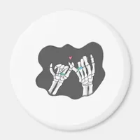 Skeleton Heart Hands Promise Symbolic Feeling Magnet