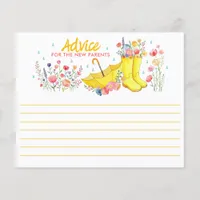Spring Floral Baby Shower Advice Cards – April Sho