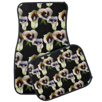 Sublime Watercolor Arum Calla Lilies Car Floor Mat