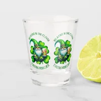 Cute Gnome St Patrick's Day with Beer | Shot Glass