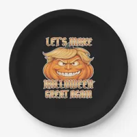 Trumpkin Let's Make Halloween Great Again Classic  Paper Plates