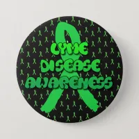 Lyme Disease Awareness Ribbon Button