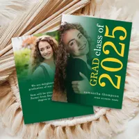 Budget 2 photo Yellow Green 2025 Grad Announcement