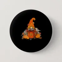 Tis The Season Gnomie Fall Coffee Retro Vintage Th Button