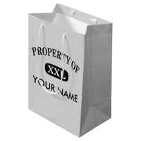 Property of XXL Your Name Medium Gift Bag