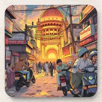 Saying Hello from India | Kolkata Beverage Coaster