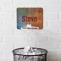 Rusty, Verdigris, Grunge Steampunk  Mini Basketball Hoop