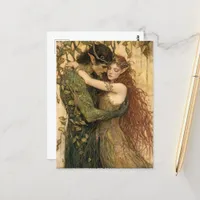 Pan and a Fairy Postcard