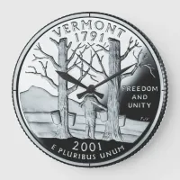 Faux Vermont State Quarter Clock