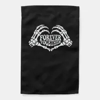 Together A Heart Made Of Skeleton Hands Classic Garden Flag