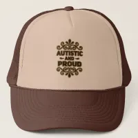 Autistic and Proud Vintage Trucker Hat