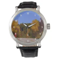 Colorful Leaves Fall Season Trolley Car Travel WI Watch