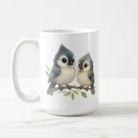 Bold Curious Tufted Titmouse  Coffee Mug