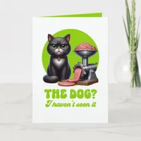 Funny Sarcastic Black Cat Card