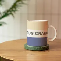 Generous Grandad Peach and Blue Classic Coffee Mug