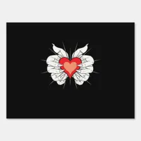 Skeleton Hands Heart Classic Sign