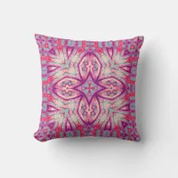 Modern Tribal Aztec Pink Purple Decorative Cushion