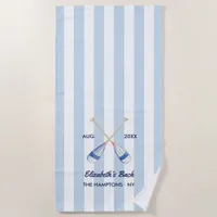 Personalized Hamptons Bachelorette Beach Towel