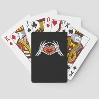 Skeleton Hands A Spooky Halloween Heart Classic Poker Cards