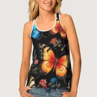 Butterfly Art Neon Oil-Painting  Tank Top