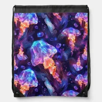 Colorful Under the Sea Jellyfish | Drawstring Bag