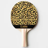 Leopard Pattern Ping Pong Paddle