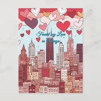 Found my Love in Chicago Valentine's Day Postcard