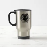 Skeleton Heart Hands Funny Playful Mood Travel Mug