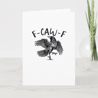 F Caw F Essential Classic Aesthetic Card