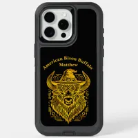 Intricate Design of a Bison With a Hat iPhone 15 Pro Max Case