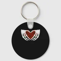Skeletal Heart  Keychain