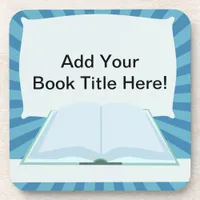 Promote Your Book Put Title Here Drink Coaster