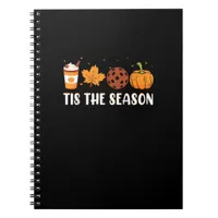 Tis The Season Coffee Fall Pickleball And Hallowee Notebook