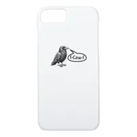 F-Caw-F Funny Crow Raven Pun F-Off Subtle F-Bomb iPhone 8/7 Case