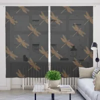 Magical Fairy Tale Fantasy Dragonfly  Sheer Curtains