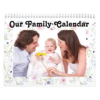 Personalize this "Our Family" Calendar